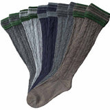 Kniestrumpf Handstrickoptik