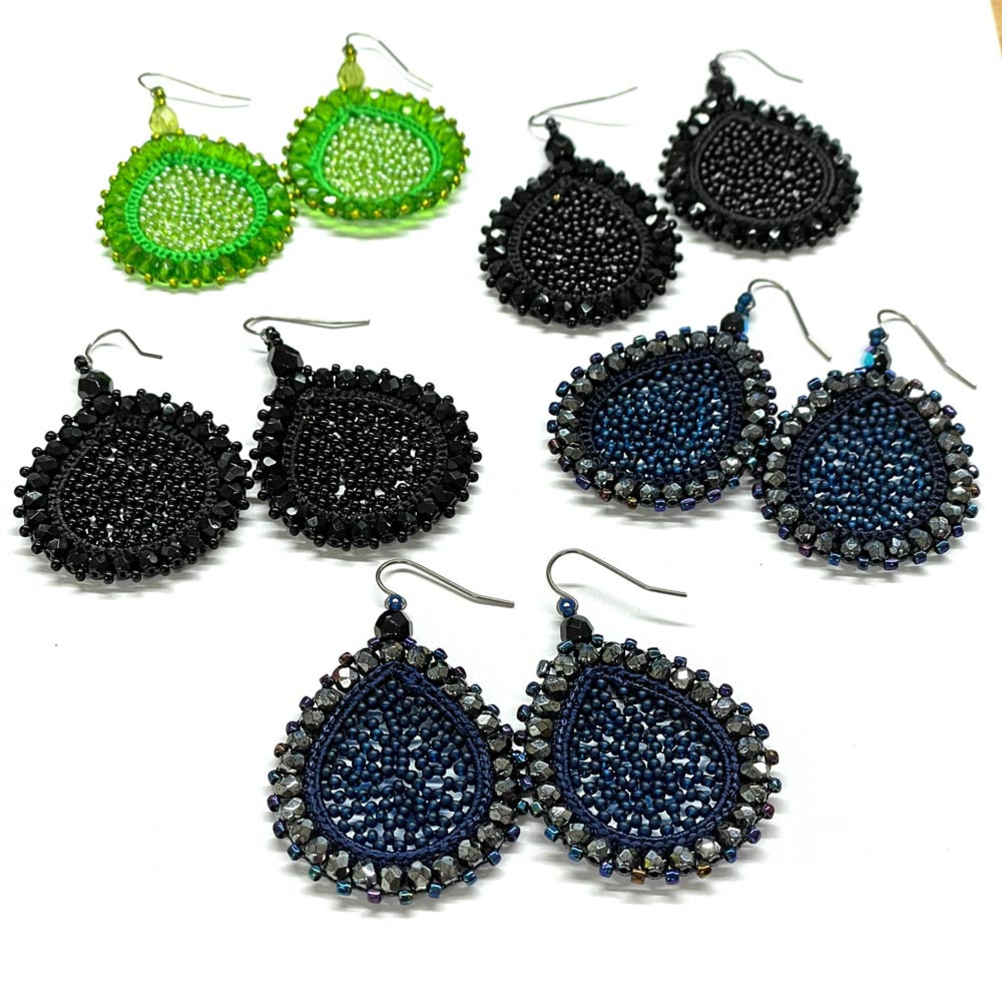 Earring LAGRIMAS DROP (Tropfen klein) - woodrose/w