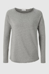 Damenshirt Jersey lockerer Schnitt - 846/grey mela