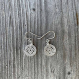 Ohrringe mit Mandala 11,5 mm Silber - silber/silbe