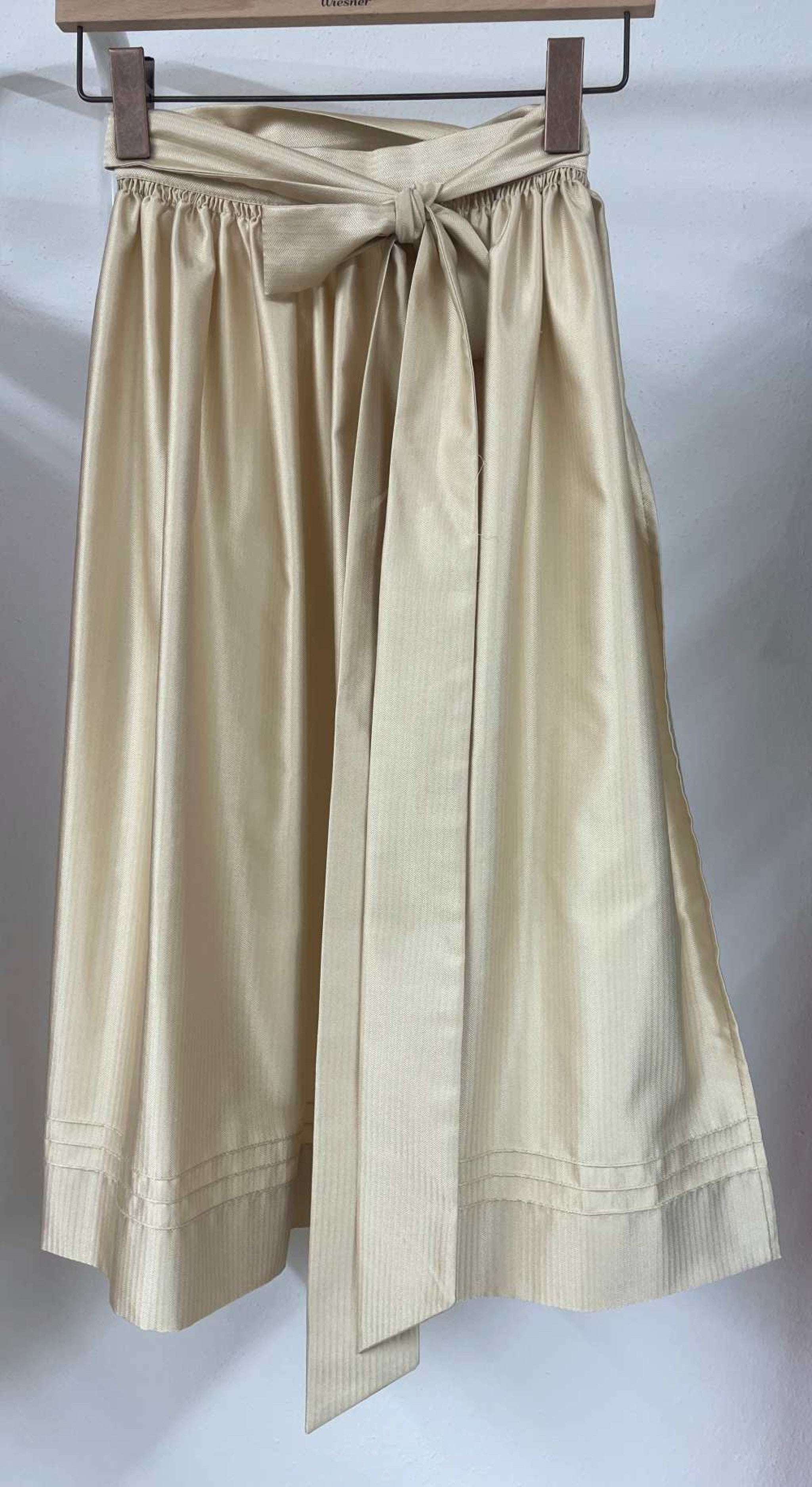 Handgmacht | Dirndlschürze Fischgrat - beige/beige