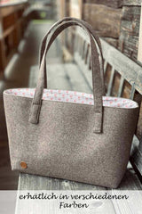 Wiesner Gwand | Lodenshopper groß Sal - braun/brau