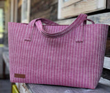 Leinenshopper groß Handgmacht pink St - pink/pink