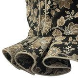Handgmacht | Spenzer Blumenmuster - schwarz/beig/s