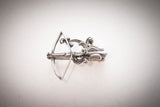 Armbrust 3 x 2,4cm Neusilber - neusilber/neusilber