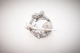 Scheibenbüchse 3 x 2,6cm Neusilber - neusilber/neu