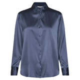 Hemdbluse Jade Silk Shirt - 183/true navy
