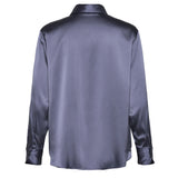 Hemdbluse Jade Silk Shirt - 183/true navy