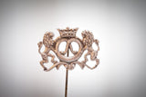 Bäcker 4 x 2cm Neusilber - neusilber/neusilber