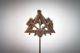 Maurer 1,7 x 2cm Neusilber - neusilber/neusilber