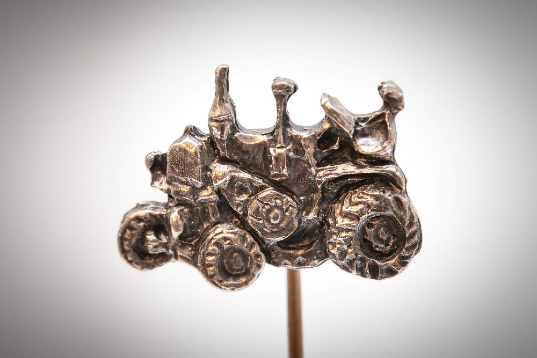 Lanz Bulldog 2 x 1,4cm Neusilber - neusilber/neusi
