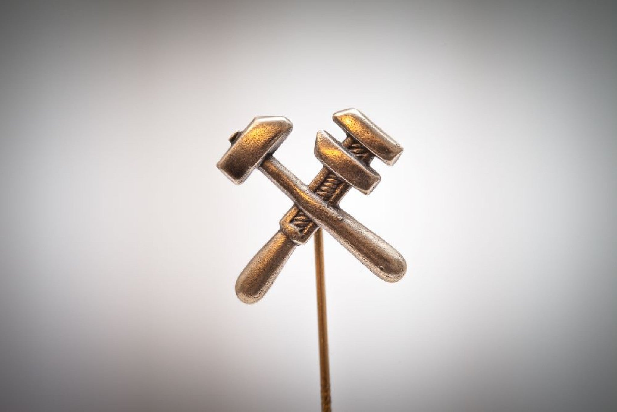 Mechaniker 2 x 2cm Neusilber - neusilber/neusilber